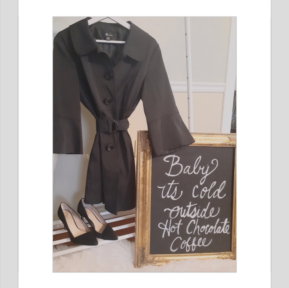 Black AB Studio Coat/Jacket